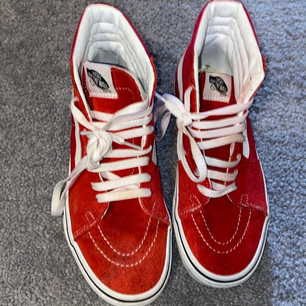 Vans Red suede Women size 8